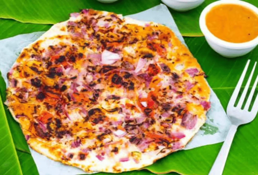 Onion & Chilli Uthappam.