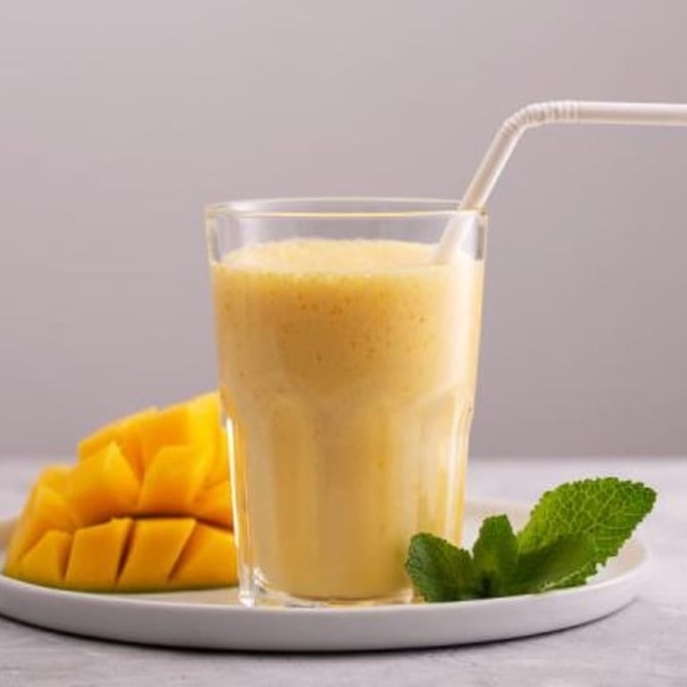 Savor our mango lassi