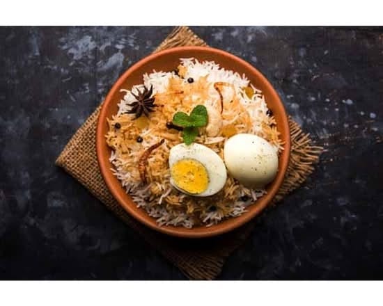 House Special Egg Biryani.